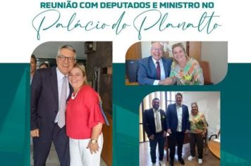Reunião com Deputados e Ministros no Palácio do Planalto.