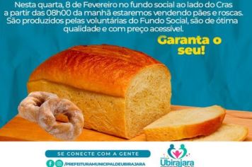 Pães e roscas de excelente qualidade. 