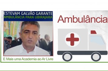 Emenda do Deputado Estevam Galvão garante ambulância e academia ao ar livre para Ubirajara