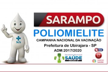 Começa Campanha Nacional de Vacinação contra a Pólio e o Sarampo