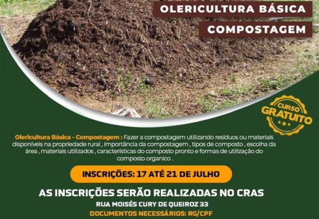 Curso de Olericultura Básica - Compostagem :