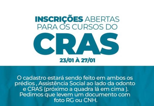 Cursos do CRAS.