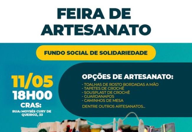 FEIRA DE ARTESANATO  (Fundo Social de Solidariedade).  